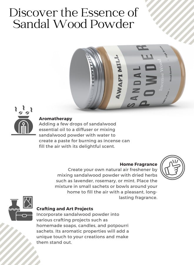 Awafi Mill Sandal Powder Mysore Raw and Pure Premium Quality - Image 3