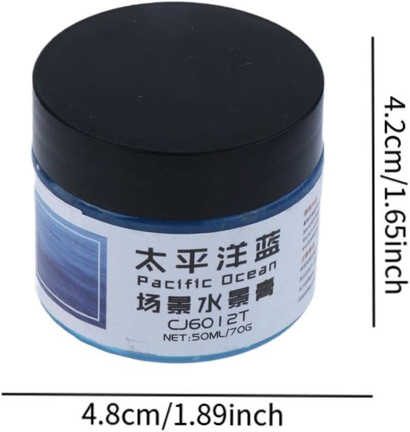 Sand Table Diorama Paste Water Scenery Paste Sand Table Building Material Modeling Paste Diorama Effect Simulation DIY Scene Landscape Layout, Blue - Image 2