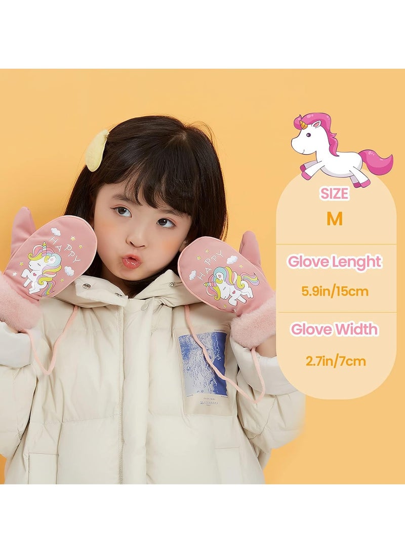 general Winter Boy Girl Gloves, Warm Gloves Warm Fleece Toddler Gloves, Girls Boy Ski Gloves for Ice Skating, Cycling, Running and Outdoor Activities - Image 5