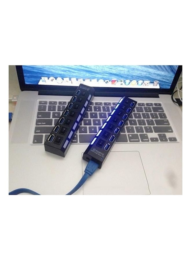 NIBEMINENT 7 Port Usb 3.0 Hub Black - Image 2