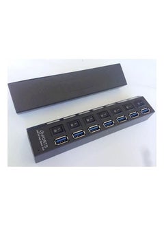 نيبمينينت موزع بـ 7 منافذ USB 3.0 أسود  - Image 3
