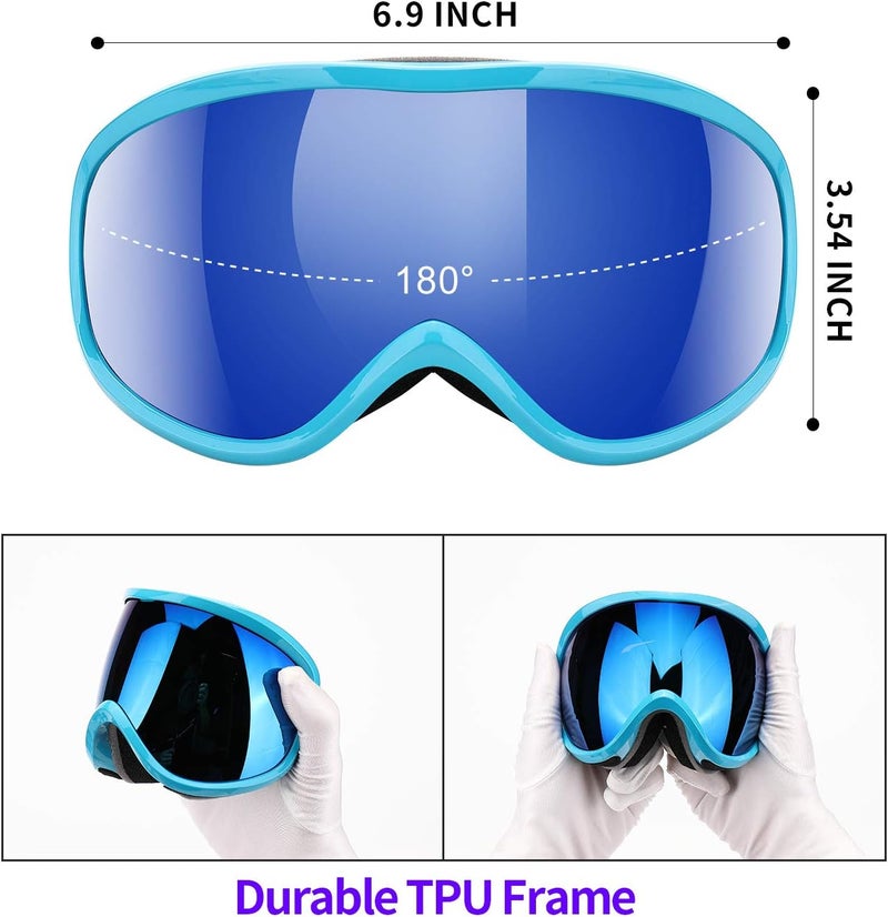 Supertrip Snow Ski Goggles Anti-Fog 100% UV Protection Snowboard Skiing Goggles - Image 3