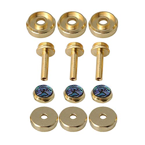 Lovermusic Brass Trumpet Turquoise Finger Buttons + Rods + Valve Covers Repair Accessories Pack of 3 - Image 1
