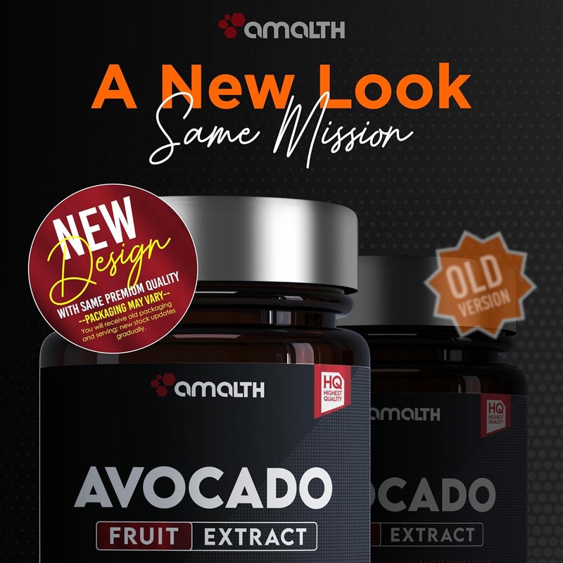 AMALTH Avocado Supplement Fruit Extract 151 Maximum Strength ASU for Joints Health and Support Digestion 120 Capsules  NonGMO Gluten Free - Image 2