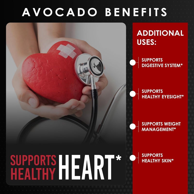 AMALTH Avocado Supplement Fruit Extract 151 Maximum Strength ASU for Joints Health and Support Digestion 120 Capsules  NonGMO Gluten Free - Image 5