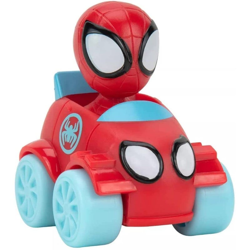 VORAGA Marvel's Spidey and his Amazing Friends SNF0046 10-Pack-2” Mini Vehicle Assortment Including, Ghost Spider, Miles, Hulk, and More-Toys Featuring Your Friendly Neighbourhood Spideys, Multi - Image 4