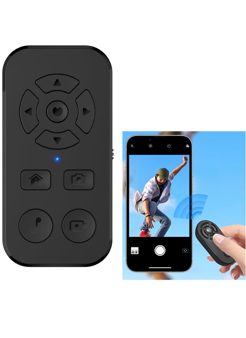 SYOSI - Bluetooth Remote Scrolling Remote Control for iPhone and Android Smartphone Camera Photo and Video Clicker for iPhone Samsung Neck Strap Include Bluetooth Page Turner for Kindle App and Tiktok - Image 1