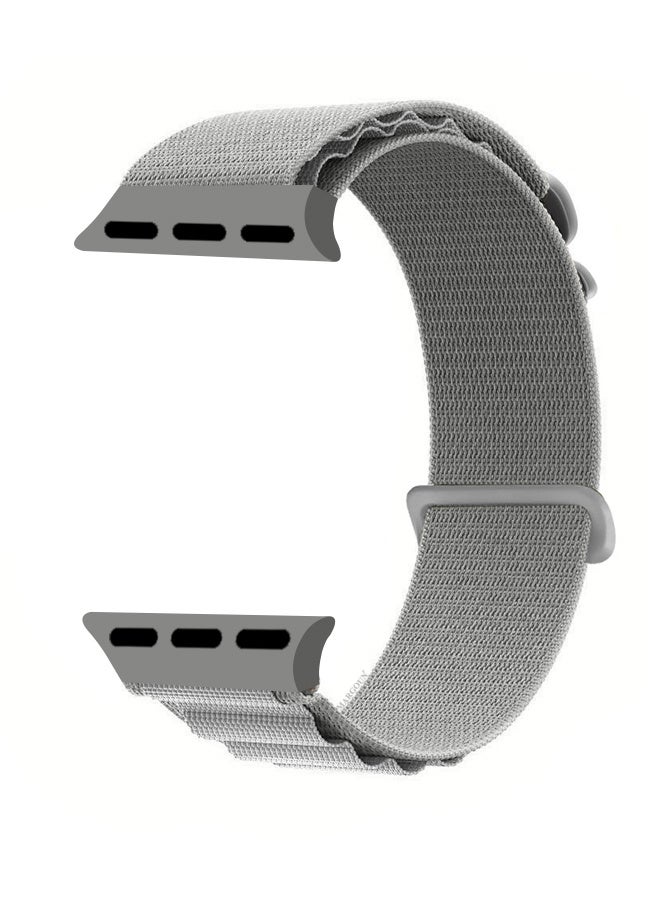 Replacement Band for Apple Watch Band 49mm 46mm 45mm 44mm - Alpine Loop Band for Women Men - Adjustable With Metal G-Hook Strap For iWatch Ultra Series SE 8/7/6/5/4/3/2/1 - Grey - Image 2