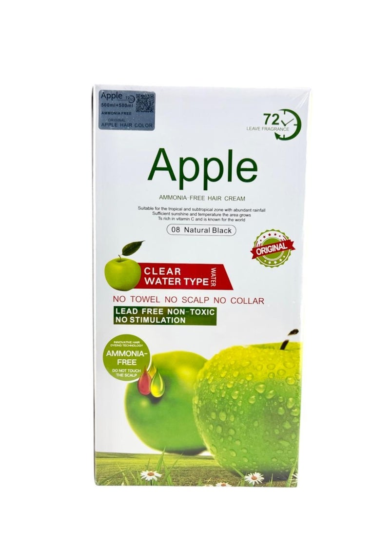 ابل  صبغة شعر خالية من الأمونيا بنكهة التفاح 500 مل + 500 مل 72 ساعة - Image 1