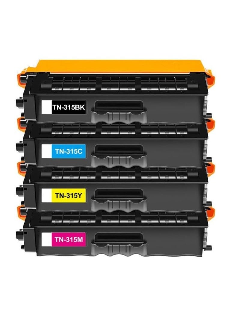 Reacon TN-315 Full Combo Set This Compatible toner cartridge is suitable for Printer Brother HL-L8350CDW HL-4150CDN HL-L8350CDWT MFC-L8850CDW MFC-9970CDW (TN-315 K/C/Y/M) - Image 1