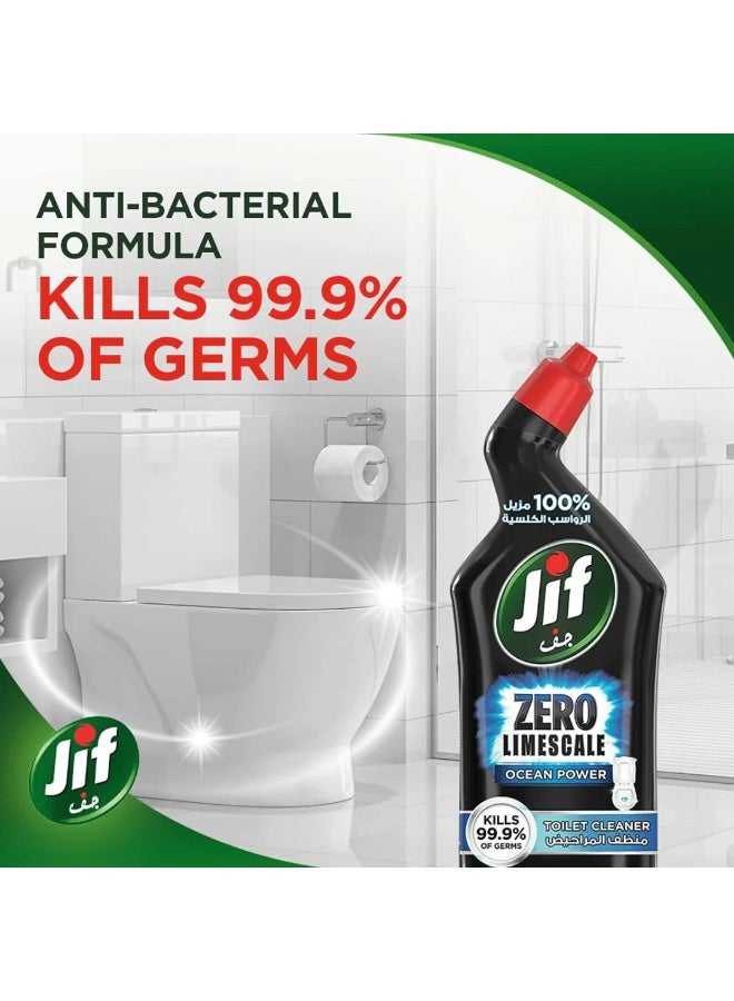 جيف منظف ​​المرحاض المضاد للبكتيريا زيرو لايمسكيل أوشن باور 750 مل - Image 3