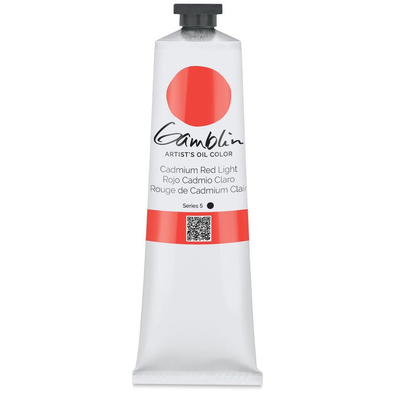 Gamblin Oil Color Cadmium Red Light 150 ml tube - Image 3
