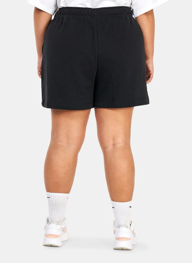 Nike Women's Club Fleece Mid-Rise Shorts (Plus Size)