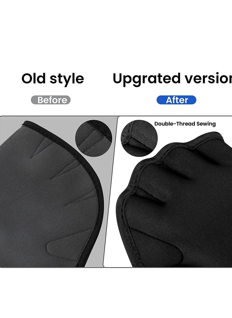 KASTWAVE - Aquatic Gloves For Helping Upper Body Resistance, Webbed Swim Gloves With Wrist Strap, Well Stitching, No Fading, Sizes For Men Women Adult Children Aquatic Fitness Water Resistance Training - Image 1