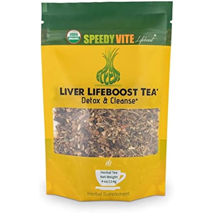 SpeedyVite Liver Detox Tea | USDA Organic (4 oz) by SpeedyVite - Cleanses, Supports Liver, Gallbladder Health with Dandelion Leaf, Fennel, Ginger and more - Image 1