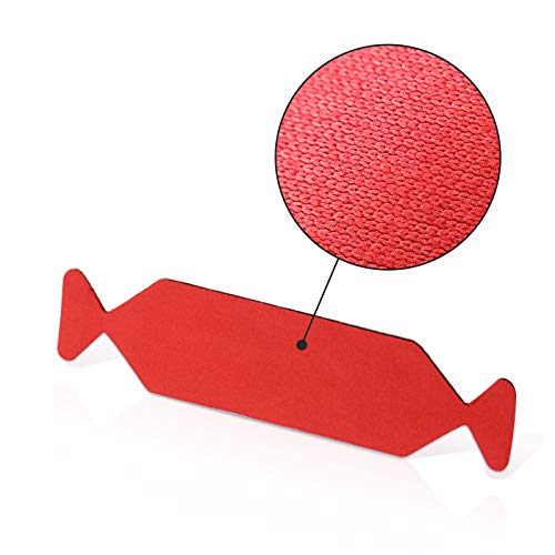 Ehdis شريط فلت سqueegee من EHDIS مع شريط عازل من الفينيل، قماش فلت مسبق القطع ذاتي اللصق لاداة تطبيق سqueegee، طبقة EVA غير خادشة، فلت ناعم وسلس، 20 قطعة/عبوة (أحمر) - Image 5