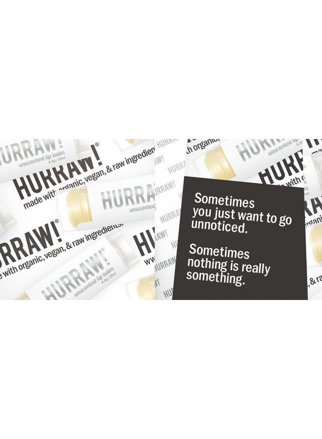 Hurraw! بلسم شفاه غير معطر 2 عبوة: معتمد عضوي نباتي خالي من القسوة والغلوتين. مكونات طبيعية 100% غير معدلة وراثيًا. خالي من شمع النحل وزبدة الشيا وفول الصويا والنخيل. مصنوع في الولايات المتحدة. - Image 3