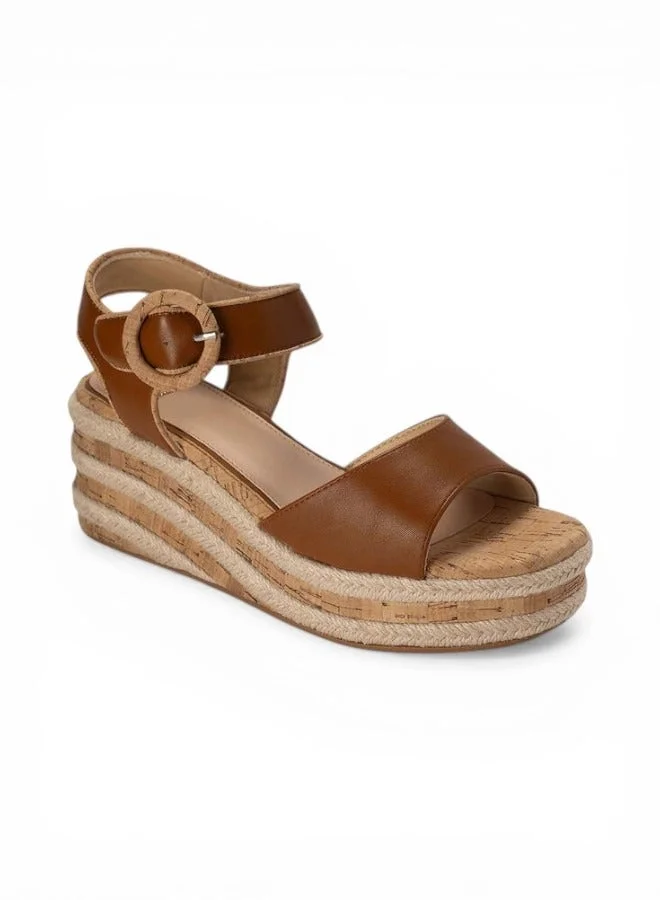 Bata Platform Strap Wedge Sandals
