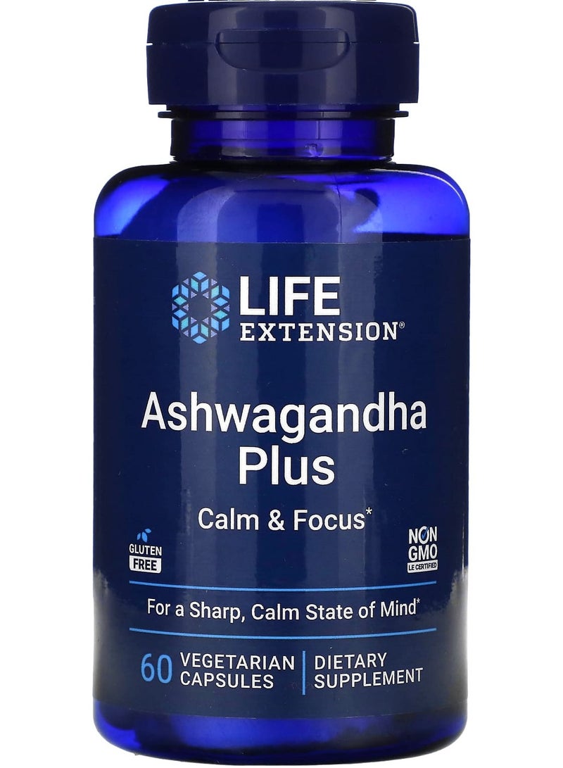 أشواغاندا بلس، 60 كبسولة نباتية