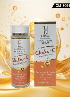 LORA Face Body Serum Gluta C Intens Whitening 100Ml  - Image 1