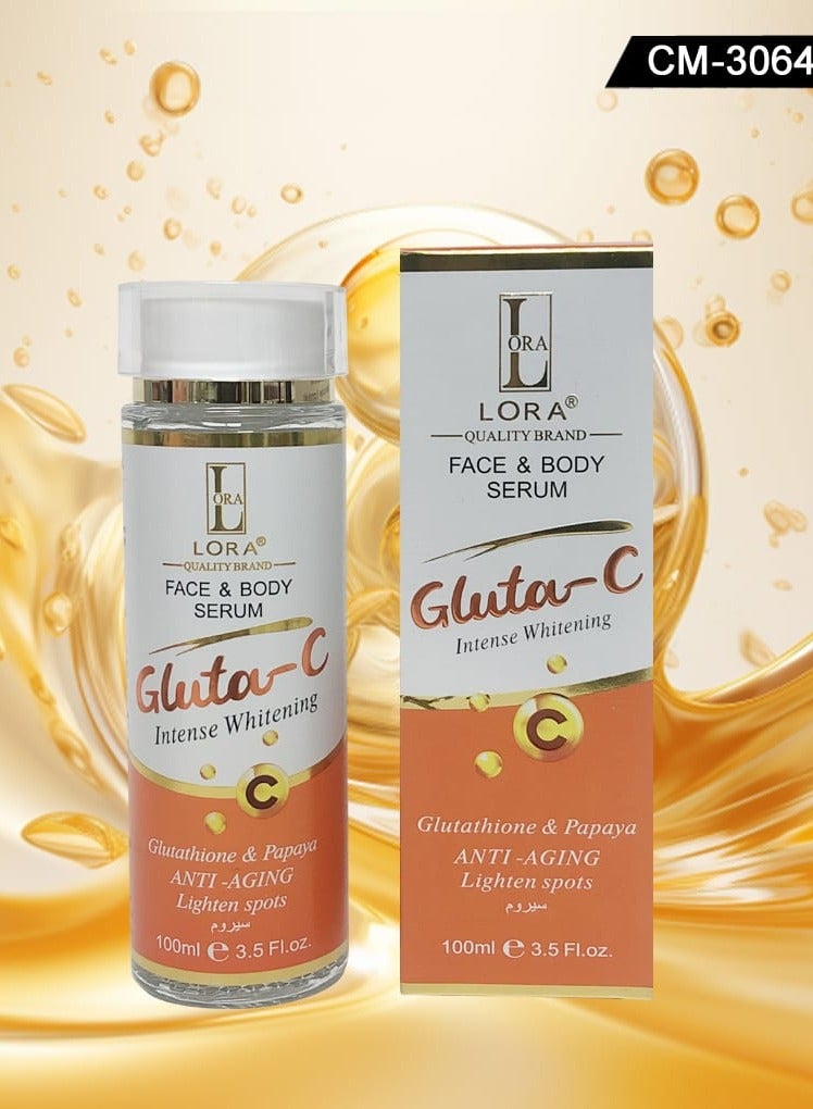 LORA Face Body Serum Gluta C Intens Whitening 100Ml - Image 1