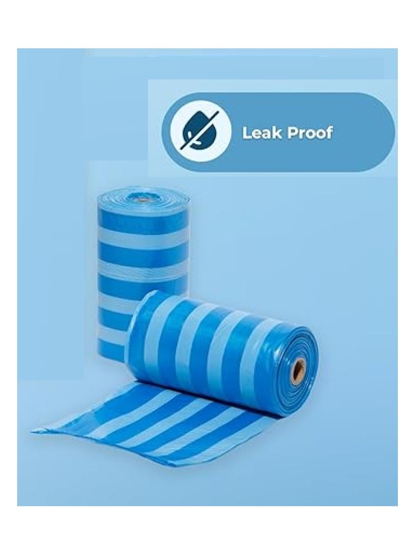 amchi baby Amchi Baby Disposable Scented Bags pack of 22 rolls/440 Bags with Dispenser- Blue  - Image 2