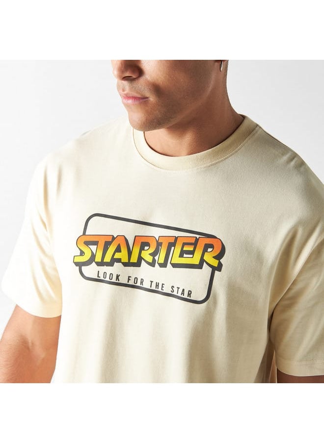 STARTER Starter Print Crew Neck T-shirt with Short Sleeves  - Image 4