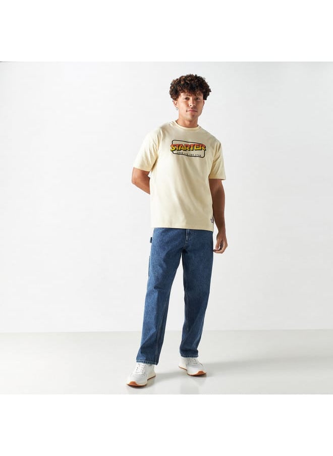 STARTER Starter Print Crew Neck T-shirt with Short Sleeves  - Image 2