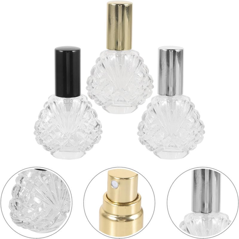 GALPADA 3pcs 15ml Refillable Glass Spray Bottles Portable Pocket Perfume Atomizers with Black, Gold, and Silver Nozzles for Travel and Daily Fragrance Storage - Image 5