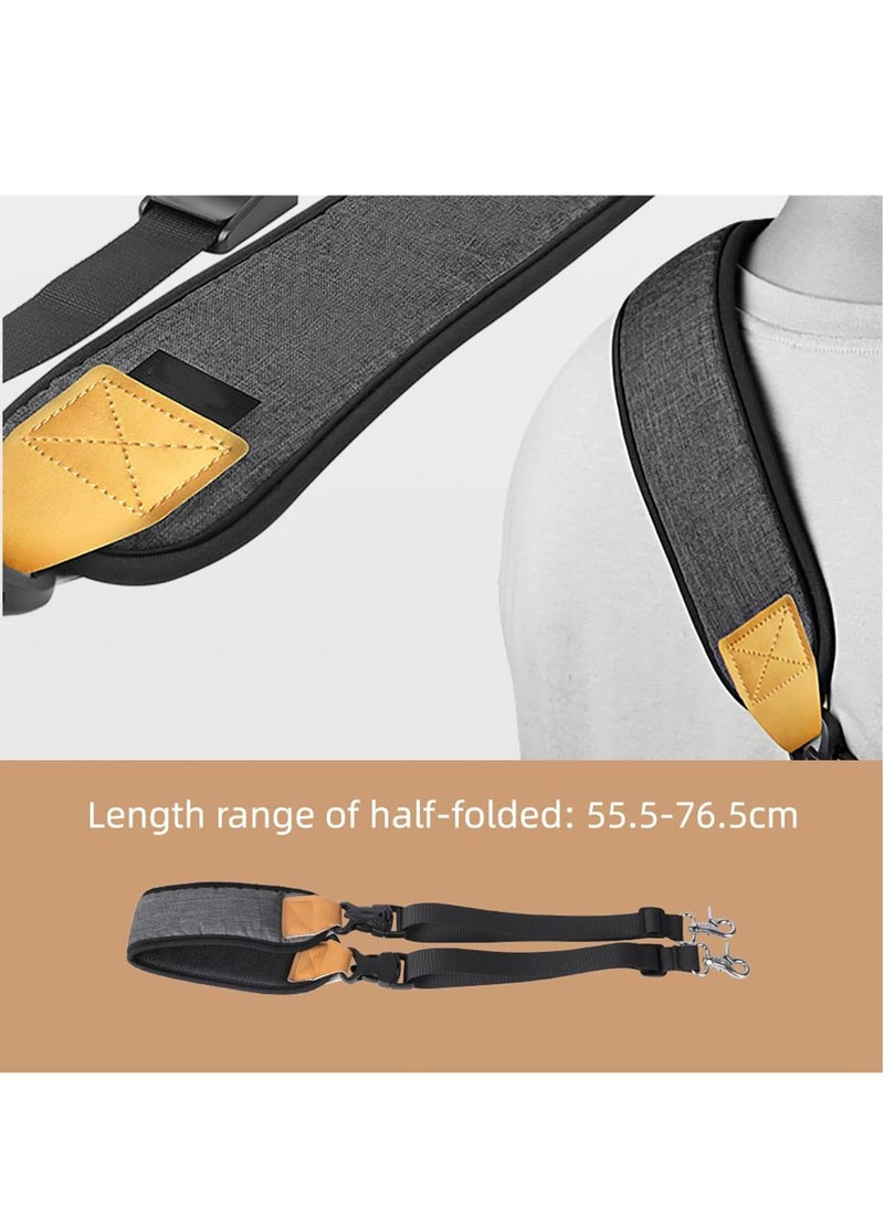 Dual Metal Hook Strap Stress Reliever Shoulder Belt Lanyard for RS 2/RSC 2/Ronin-S/Ronin-SC Thick Soft Comfortable Dense-weavening Nylon Strap Quick Assembly & Disassembly  - Image 3