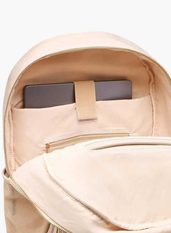 Missy  Solid School Backpack With Adjustable Straps And Detachable Pencil Pouch - 28X16X36 Cm for Women | Best Price UAE