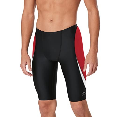 Speedo Mens Swimsuit Jammer Endurance Splice Team Colors - Image 1
