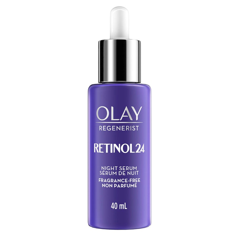 Olay Retinol 24 MAX Night Smoothing Serum, Fragrance â€“ Free, 1.3 Oz - Image 1