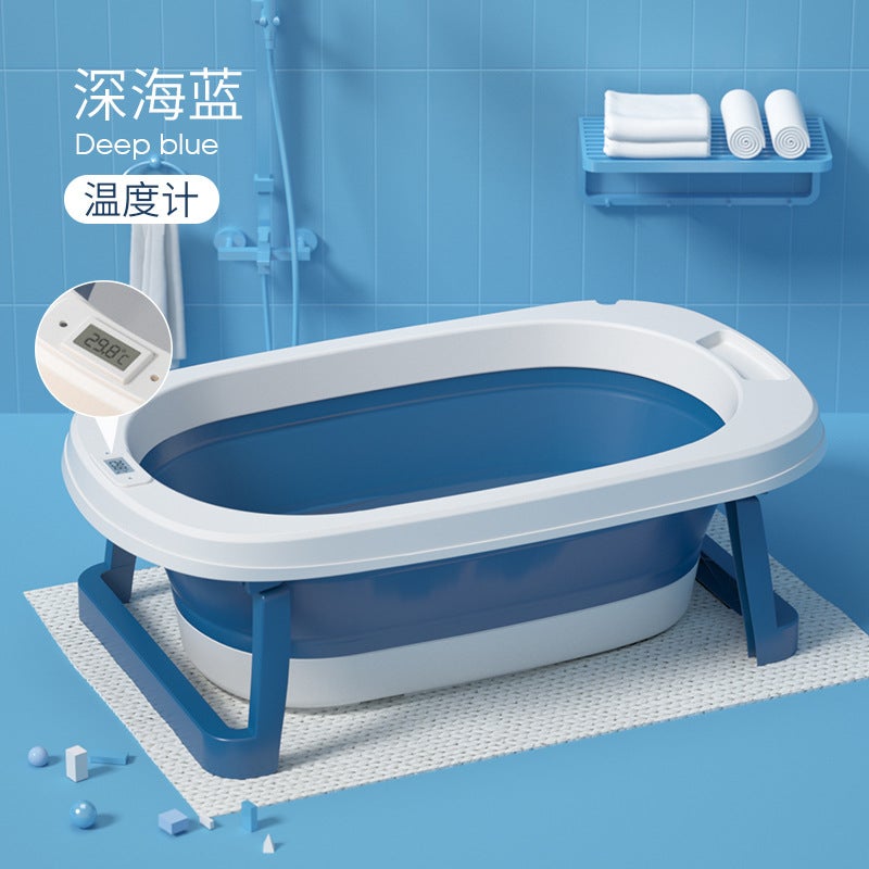 Baby Foldableing Bathtub For Kidsren And Toddlers Sitting And Lying Large Baby Bath Tub Kidsren'S Home Newborn Kidsren'S Supplies - Image 1
