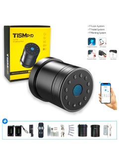 TISMpro Smart Knob Door Lock  Fingerprint Lock / App Lock / Password Lock / Card Lock / Key Lock / Electronic Deadbolt Compatible with TTLock System Black  - Image 2