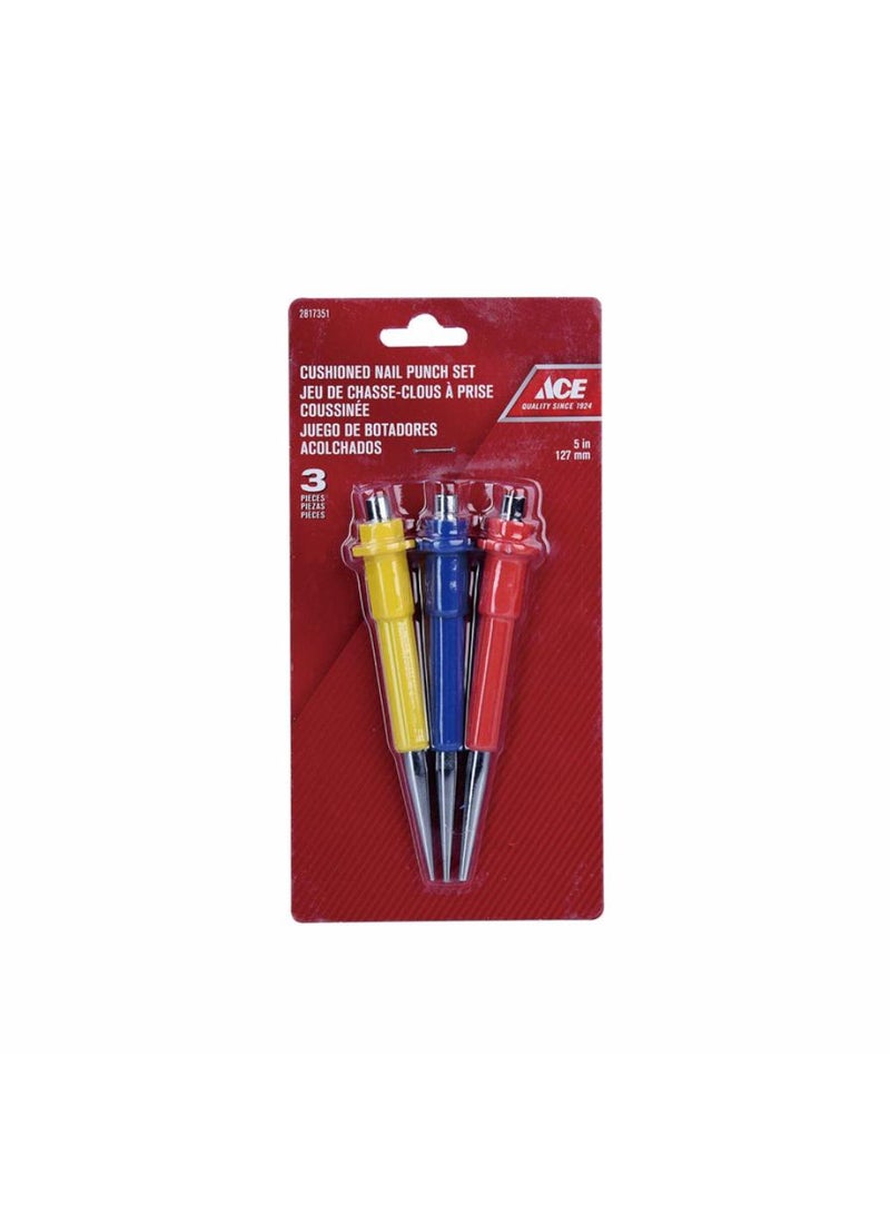 ACE Carbon Steel Nail Set W Cushion Grip 127cm 3pcs 