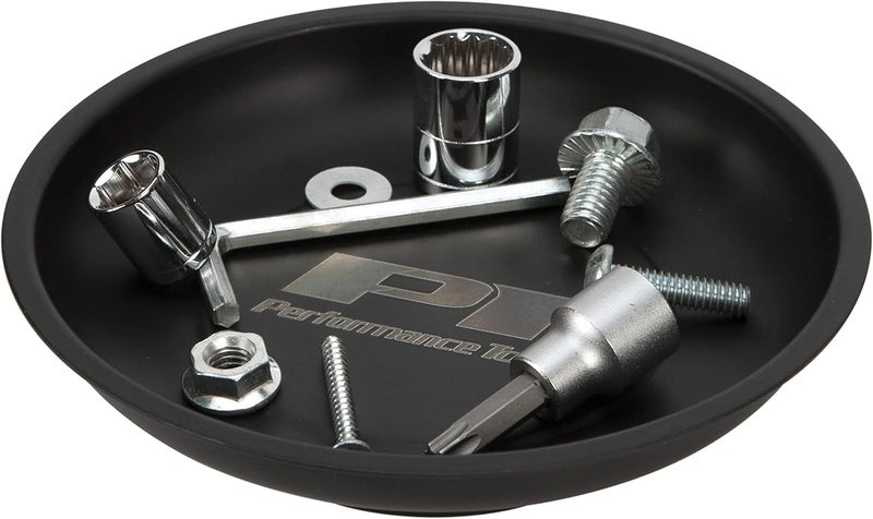 Performance Tool W1280 Magnetic Parts Tray Tool Set for Garages and Workshops, Black, 2 pieces - Image 3