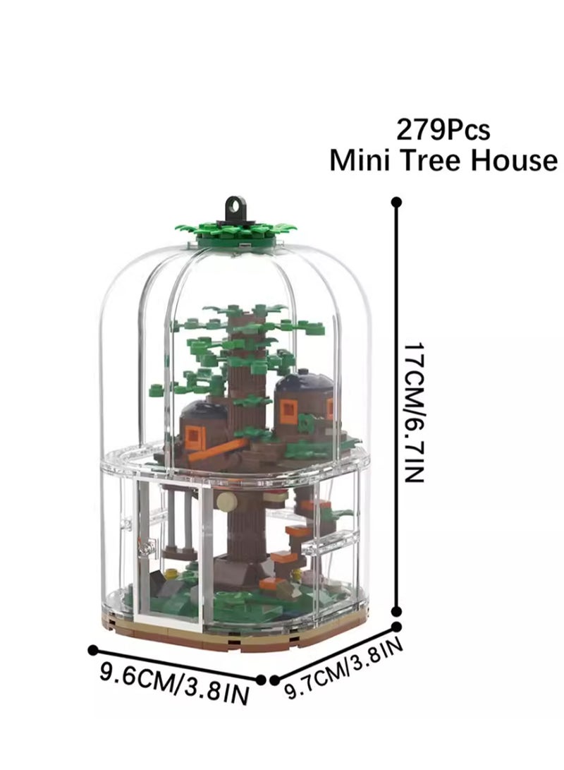 Children's Self-assembly Small Particle Toy Building Blocks Mini Tree House Model Hand-made Creative Puzzle Toys  - Image 2