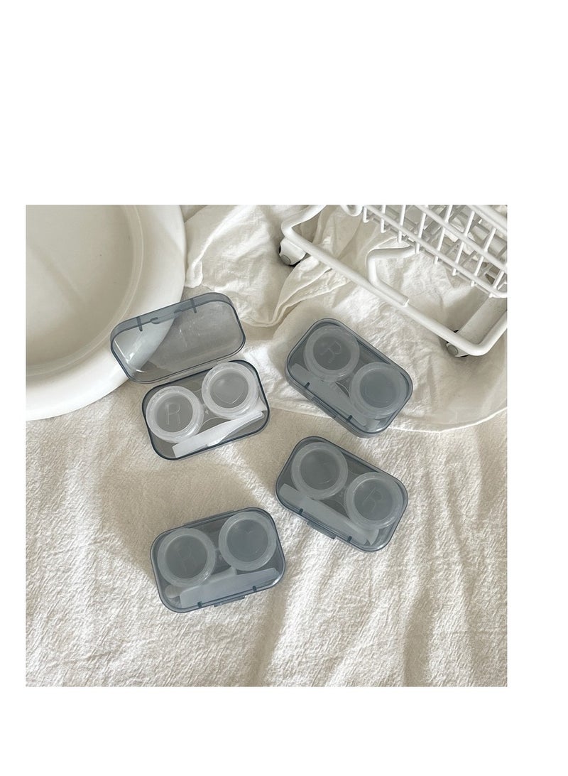 عام 5 عبوات من حافظات العدسات اللاصقة، حاوية لطيفة سهلة الحمل للسفر والمنزل للعناية بالرؤية - Image 3