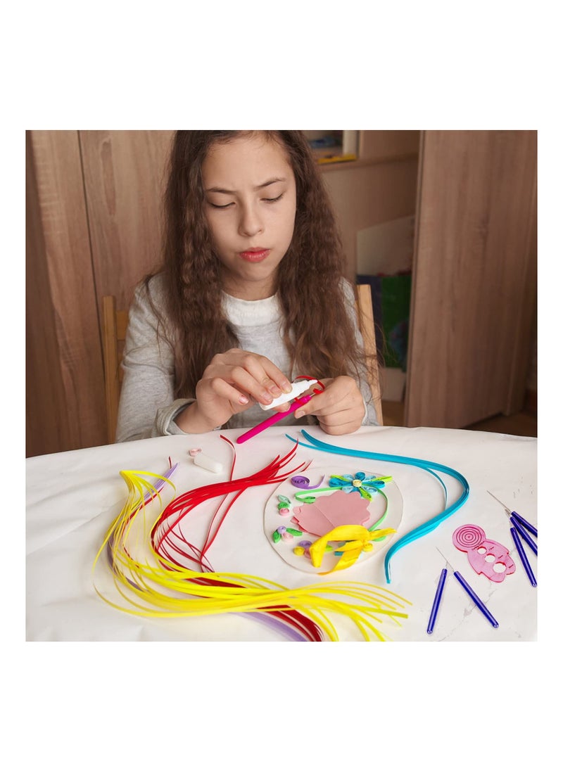 SYOSI - Paper Quilling Tools Slotted Kit, Assorted Sizes Rolling Curling Quilling Needle Pen for Art Craft Diy Paper Card Making Project Tools Multifunction Slotted Quilling Tool Set, for Beginners(7 Pcs ) - Image 1