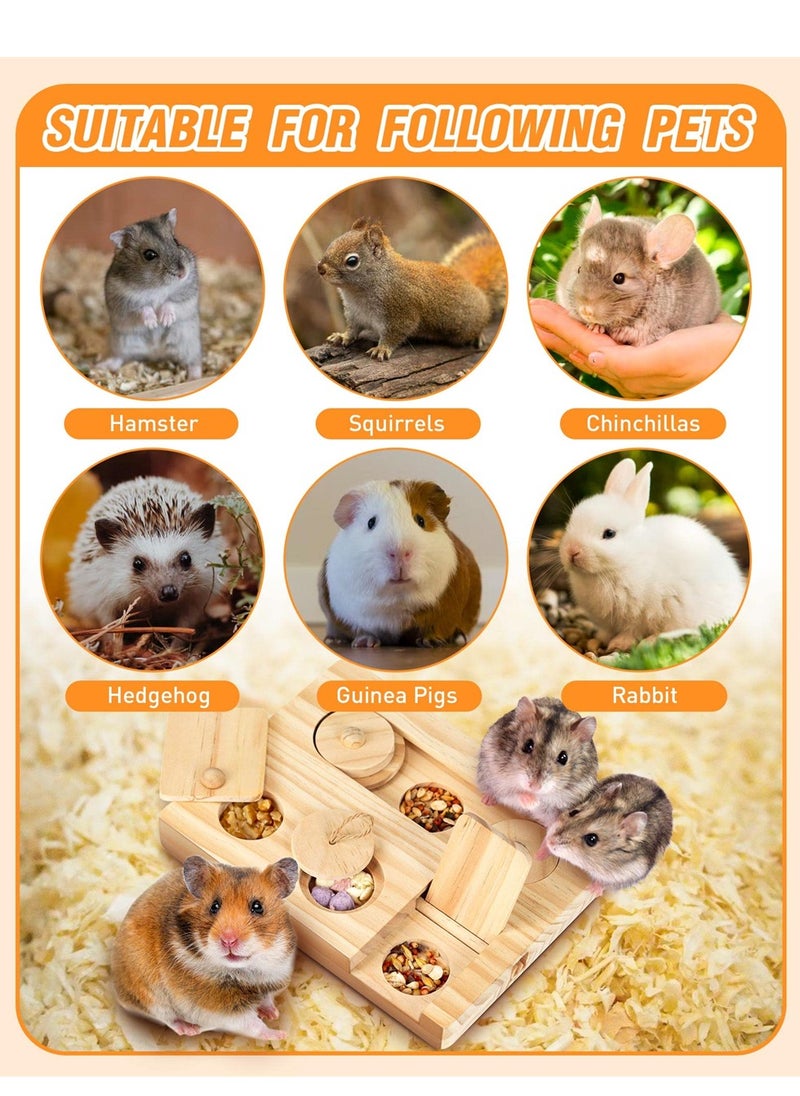 Generic - 6 in 1 Interactive Foraging Toys for Hamsters Rabbits and Small Pets Mental Stimulation Enrichment Play - Image 1