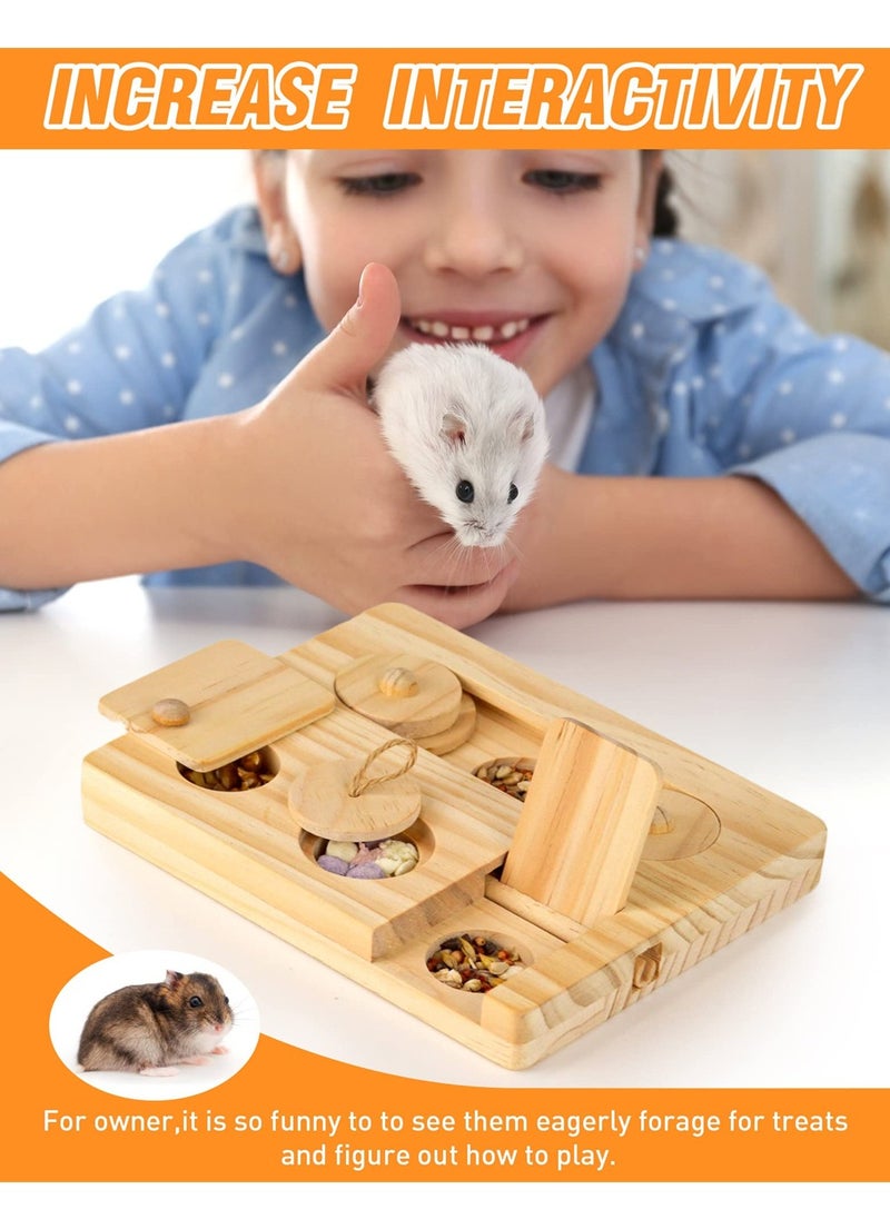 Generic - 6 in 1 Interactive Foraging Toys for Hamsters Rabbits and Small Pets Mental Stimulation Enrichment Play - Image 1