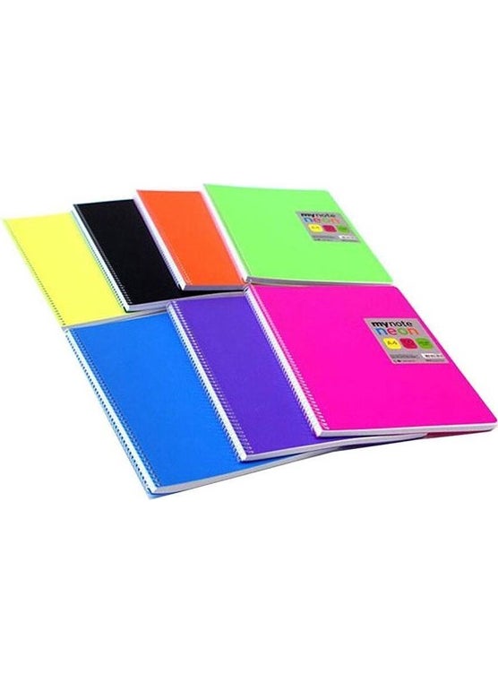 Mynote Spiral Pp Cover Notebook A4 120 Sheets Lined 