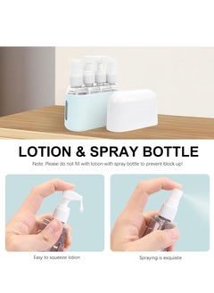 Necomi 4 in 1 Travel Bottle Set, Travel Containers Set for Toiletries, Leak-Proof Refillable Plastic Bottles with Lid for Shampoo Conditioner Lotion Liquids  - Image 4