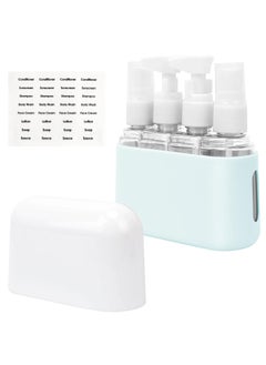 Necomi 4 in 1 Travel Bottle Set, Travel Containers Set for Toiletries, Leak-Proof Refillable Plastic Bottles with Lid for Shampoo Conditioner Lotion Liquids  - Image 1