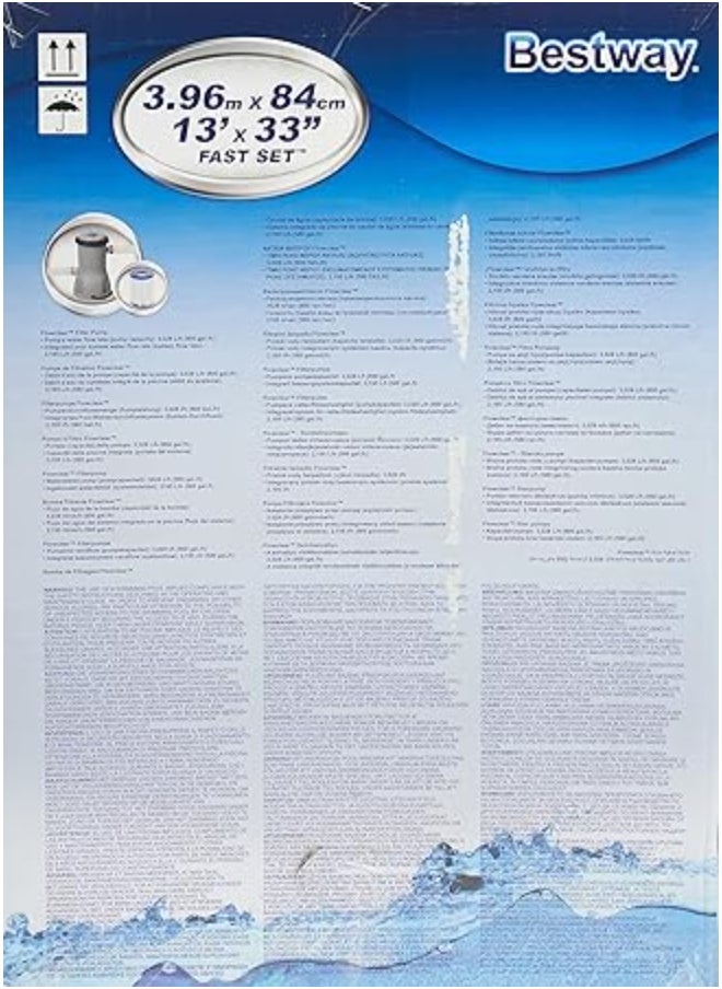 Bestway Bestway Fast Set Family Pool 396x84cm with Filter & Pump | Easy Setup & Deep Design  - Image 4
