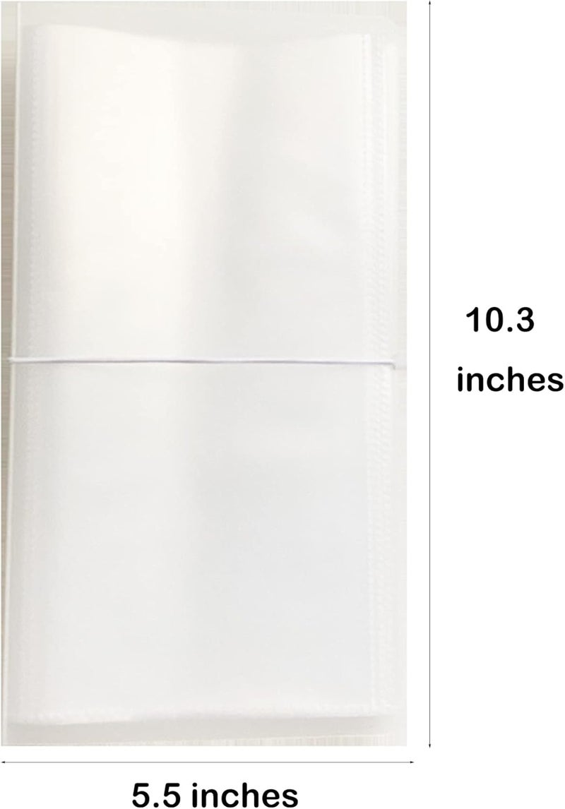YOAVIP 4.8 x 9.6 Large Clear Storage Book for Planner Scrapbook Stickers Organizer Binder 50 Page (2 Pack) - Image 2