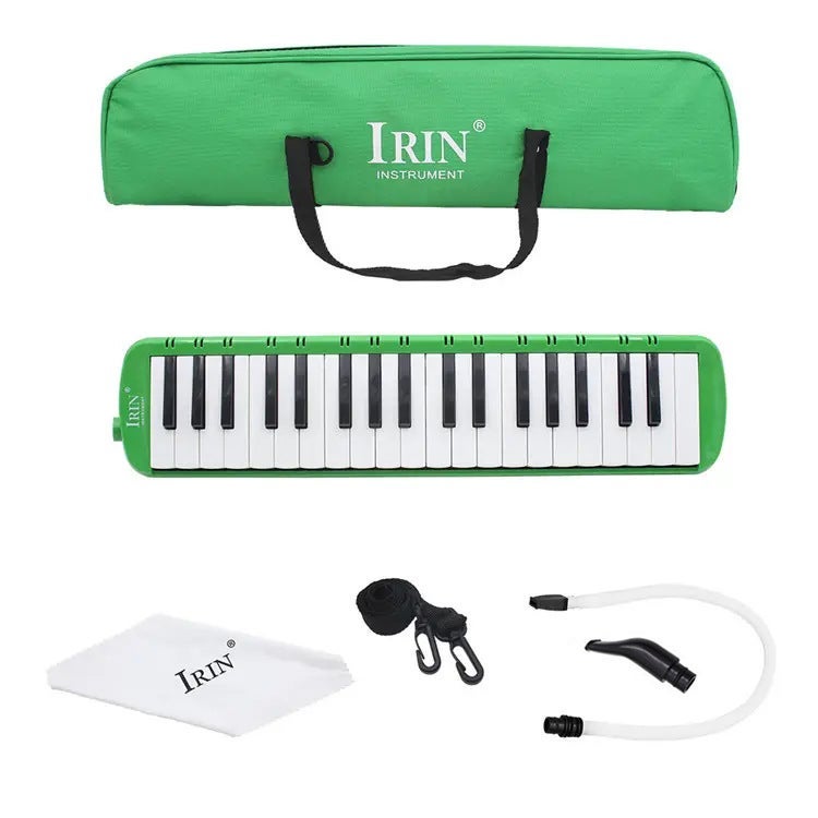 IRIN 37-Key Melodica Kids School Professional Keyboard Green