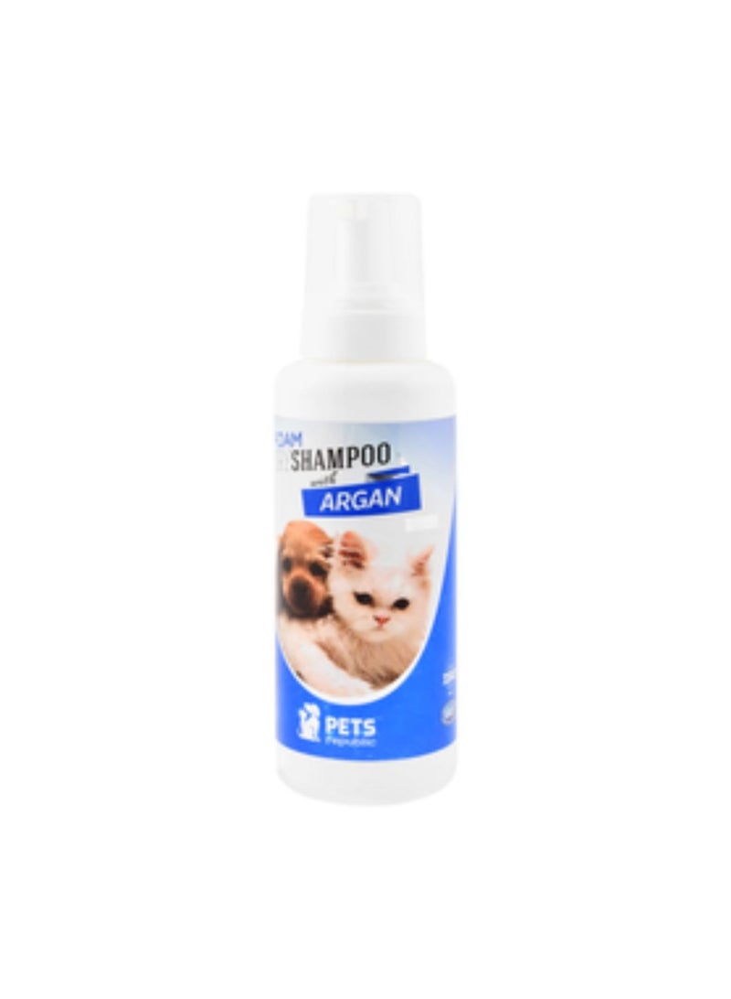 شامبو جاف رغوي مضاد للبكتيريا بالأرجان للحيوانات الأليفة من بيتس ريبوبليك 520 مل