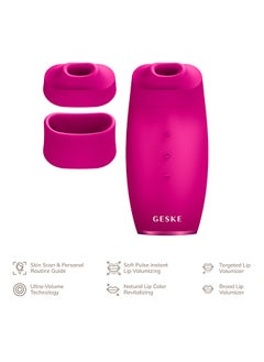 GESKE Lip Volumizer & Booster | 6-in-1 Electric Lip Suction Plumper Device | Targeted Lip Volumizing and Natural Color Revitalizer | 3 Pulsing Modes, 2 Exchangeable Attachments- Magenta - pzsku/ZBD2DB3FAAF43D041D912Z/45/_/1718279074/42e5c485-1859-4967-a342-8dbde496bf6d